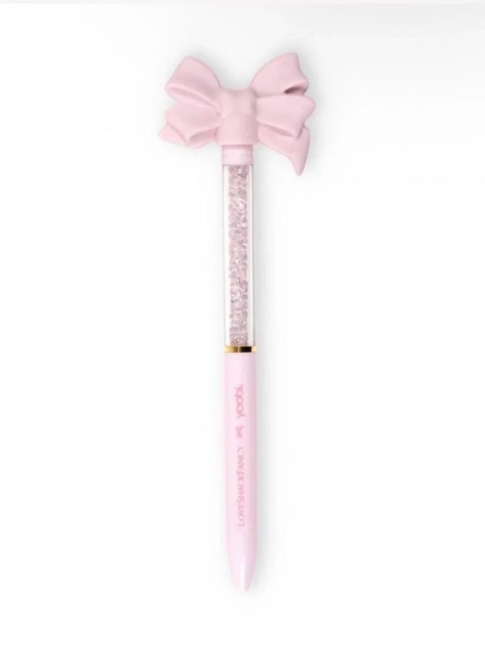 Loveshackfancy - Yoobi Blooming Heirloom Bow Ballpoint Pen Strawberry Macaroon